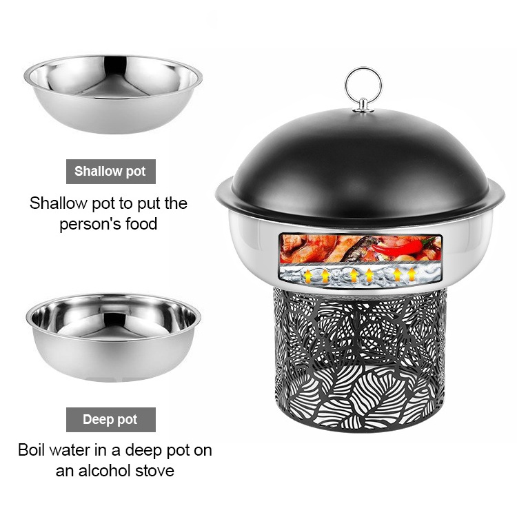 Buffet Party Catering Equipment 4.5l Chafing Dishes Stainless Steel 201 Chaffing Dish Pour Buffet Set Food Warmer