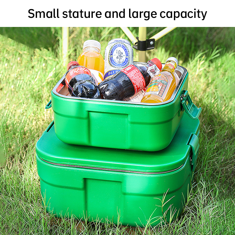 New Arrival Travel Portable Thermos Bucket 3pcs Stainless Steel Food Warmer Ice Chest With Lock