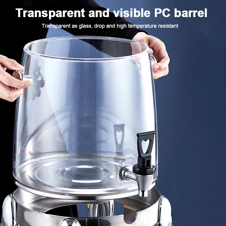 Wholesale Large Capacity 12 Litre Party Insulated Water Fruit Drink Juice Dispenser Golden Stainless Steel Beverage Dispenser