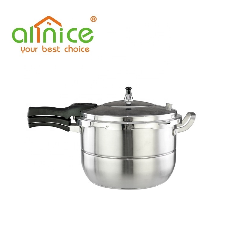 Stainless Steel Pressure Cooker with Stronger Lugs and Thick Base 11L 16 Litres