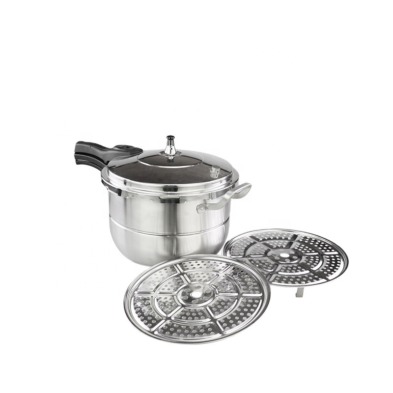 Stainless Steel Pressure Cooker with Stronger Lugs and Thick Base 11L 16 Litres