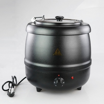 Hot sale restaurant buffet serving food warmer metal big soup pot stainless steel soup stock pots