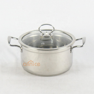 Allnice hot selling double bottom commercial cooking stainless steel soup pot