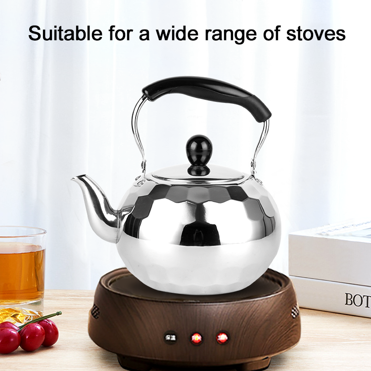 High Quality Turkish Diamond Pattern Teapot Stainless Steel Tea Pot Tea Kettle With Filter