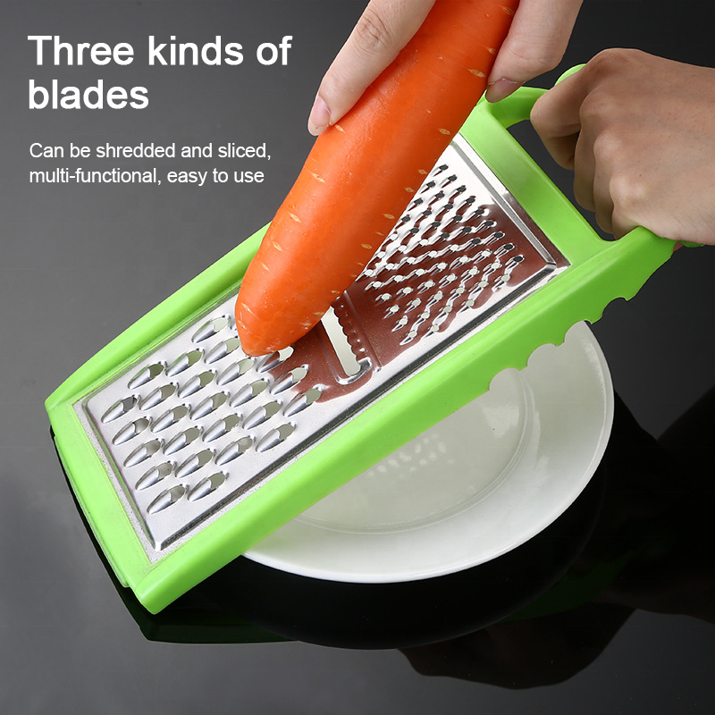 Portable Kitchen Multifunctional Stainless Steel Carrot Onion Fruit Cheese Vegetable Grater Slicer Food Graters