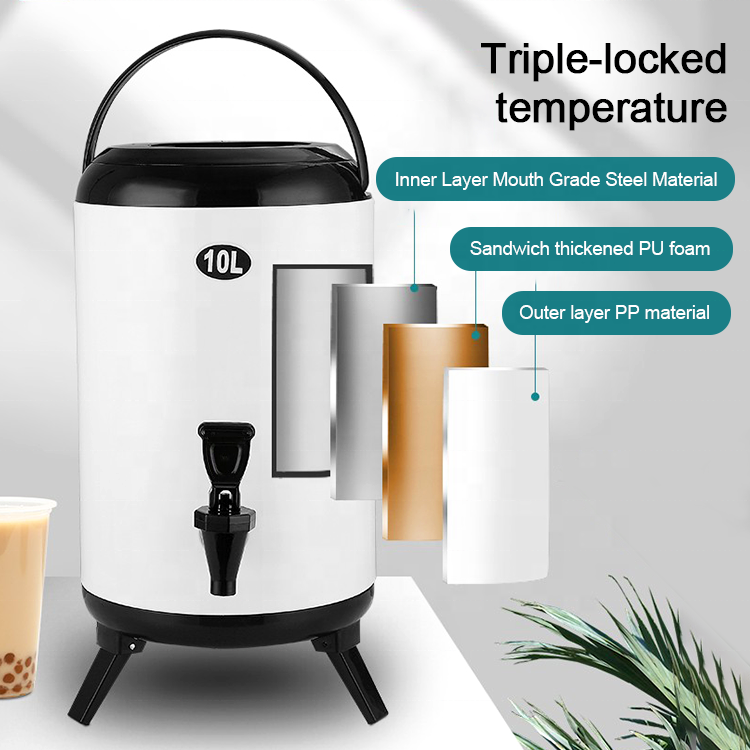 High Quality Chafer Buffet Equipment Stainless Steel Coffee Tea Drink Dispenser Insulated Beverage Dispenser