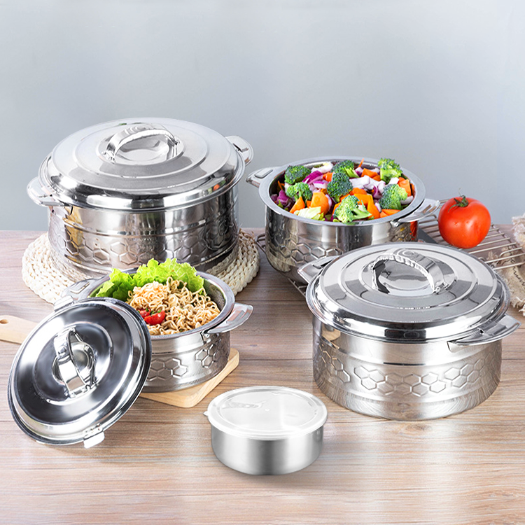 Arabic Hotpot Set Food Warmer Stainless Steel Buffet Food Warmers Insulated Casserole Hot Pot