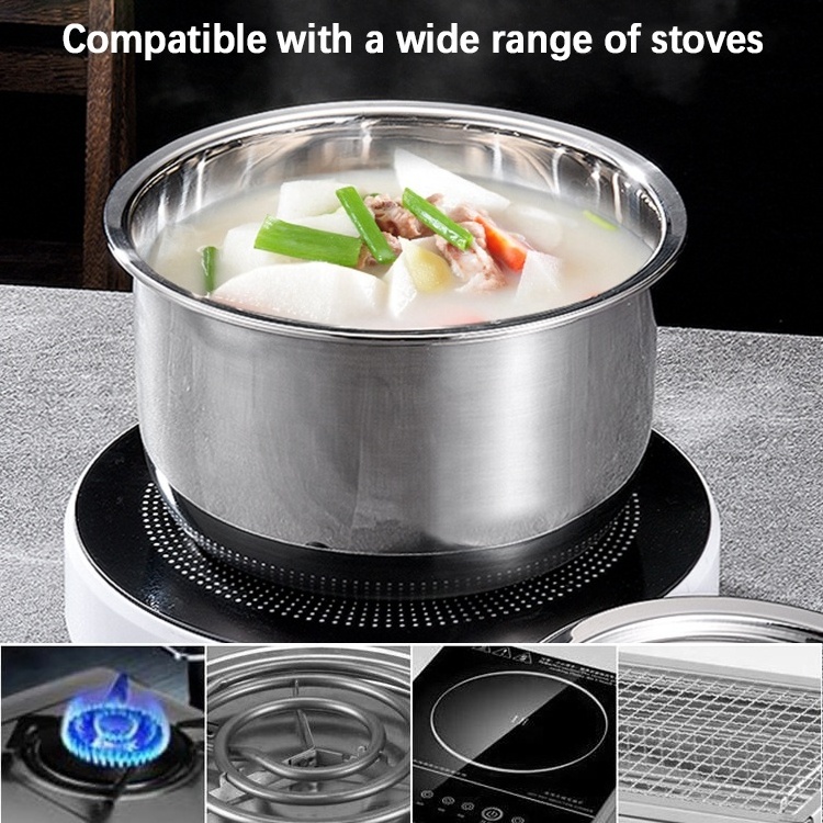 Hot Sale 5 Pcs Stainless Steel Indian Cooking Stock Pot Sets Cookware Sets With Lids