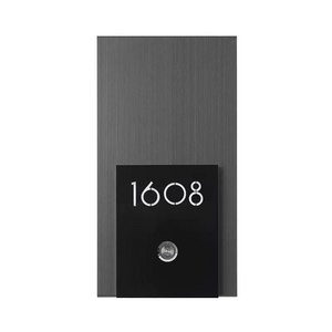 Modern Door Plates hotel door number DND Switch Light Touch Custom Apartment Door sign Plate room number for hotel