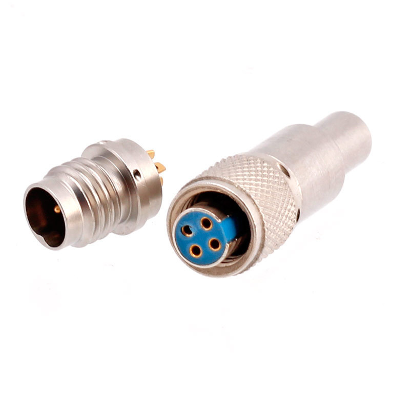 US standard 1/4 connector 4-pin small socket sensor glass sintered CTC PCB airtight socket connector