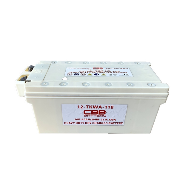 Dry Charged Car Battery 24V 125AH automotive Battery 12-TKA-125