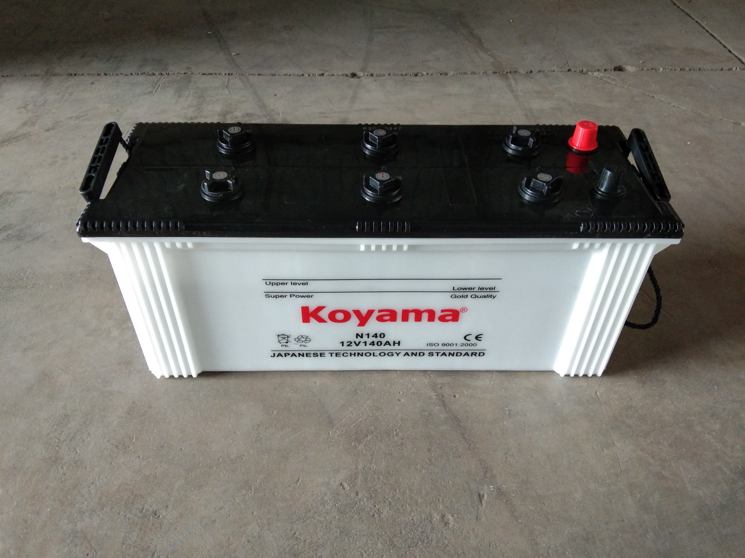 lead acid auto rickshaw battery 12V140Ah N140 hybrid car battery for sale