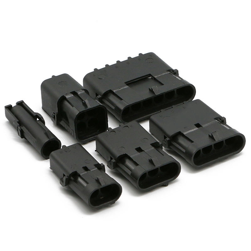 Hot sale High performance Delphi 6-Pin 12010975 12015797 Automotive Connector 1 2 3 4 6 pin rectangular connector male to female