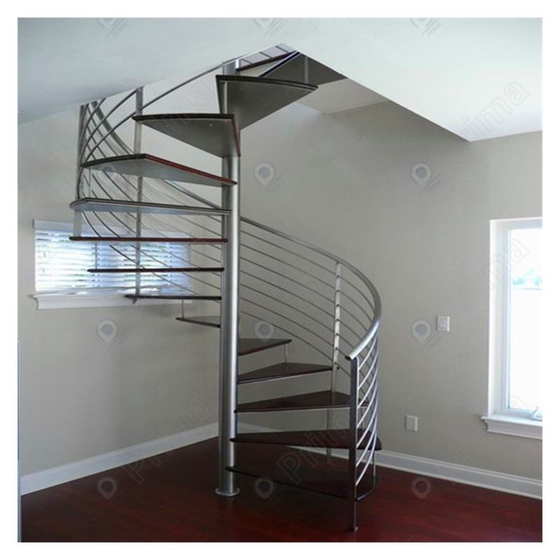 Floating stair China factory folding stairs indoor staircase design stainless steel stair balcony frameless glass railing