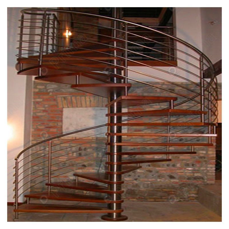 Floating stair China factory folding stairs indoor staircase design stainless steel stair balcony frameless glass railing