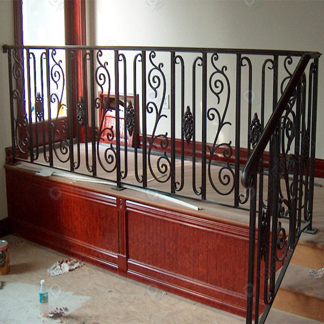 CBDMART Wrought Iron Railing Curved Wrought Iron Balcony Railing Aluminum Railing Kits Wrought Iron For Exterior