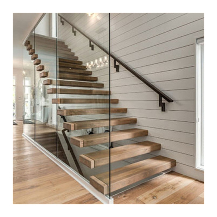 Prima 2020 stair led lighting glass floating staircase the best steel staircase floating stair modern style contem hot sellingfl