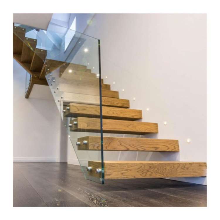 Prima 2020 stair led lighting glass floating staircase the best steel staircase floating stair modern style contem hot sellingfl