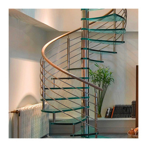 Prima Top Sale Building Core Mild Steel Iron Indoor Stair Used Outdoor Spiral Staircase Design