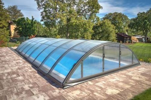 Aluminium Glass Sunroom For Solarium Retractable Pool Enclosure