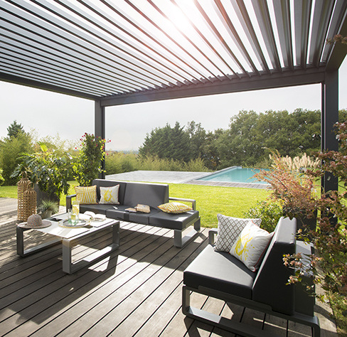 grey pergola metalicas-barat pergola-aluminium bioclimatic 5x3 gazebos