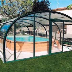 Outdoor transparent free standing dome sunroom for hot tub cover spa dome enclosure