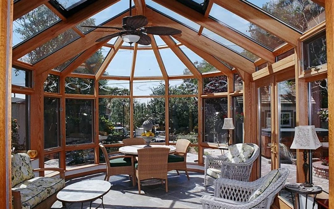 Veranda Sunroom Glass House Aluminium Glass Sunroom For Solarium