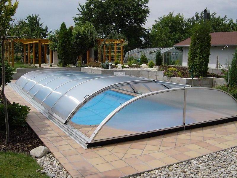 Outdoor transparent free standing dome sunroom for hot tub cover spa dome enclosure