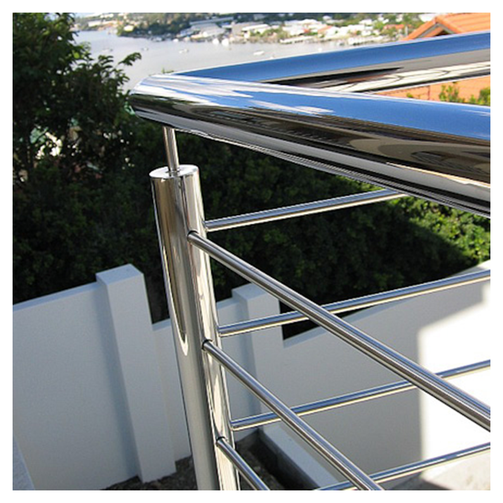 CBDMART Stainless Steel Balustrade Balcony Railing House Stair Railing Iron Stair Handrail