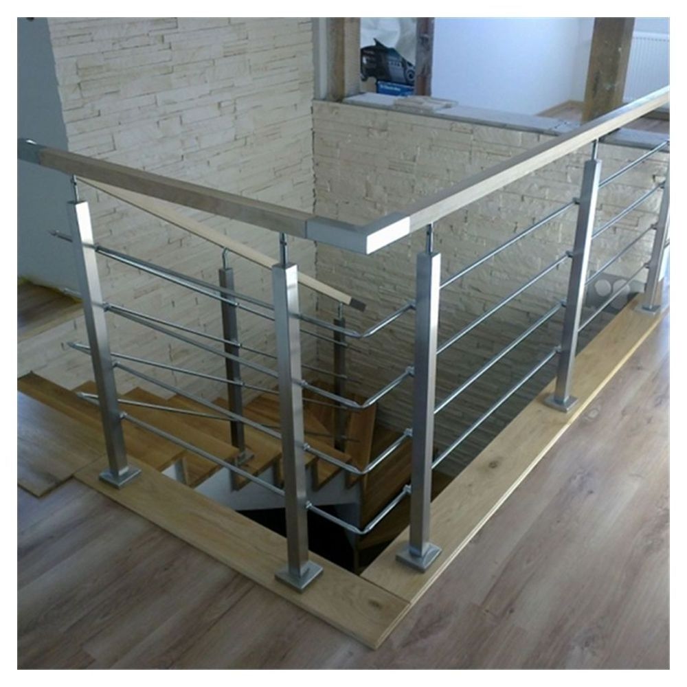 CBDMART Stainless Steel Balustrade Balcony Railing House Stair Railing Iron Stair Handrail