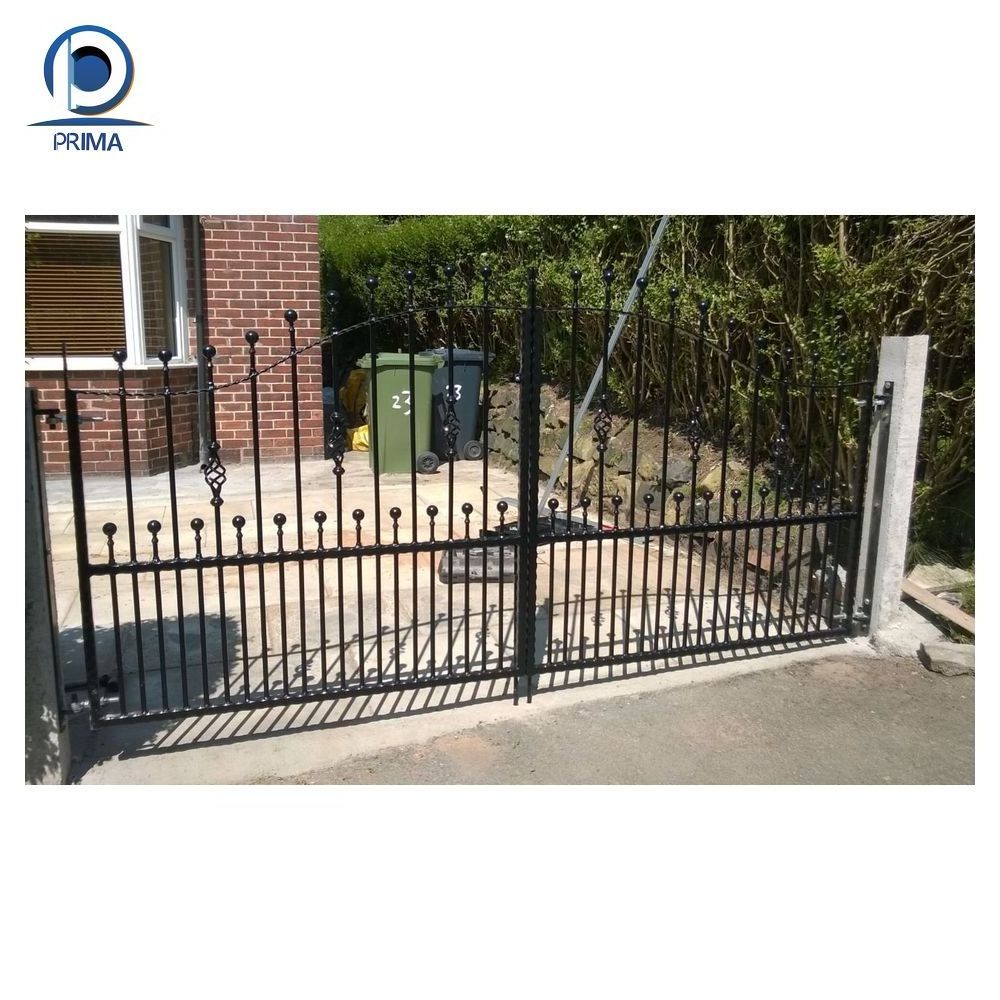 CBDMART Simple Iron Gate Grill Designs  Iron Door Wrought Iron Gate Metal Ornaments For Decoration