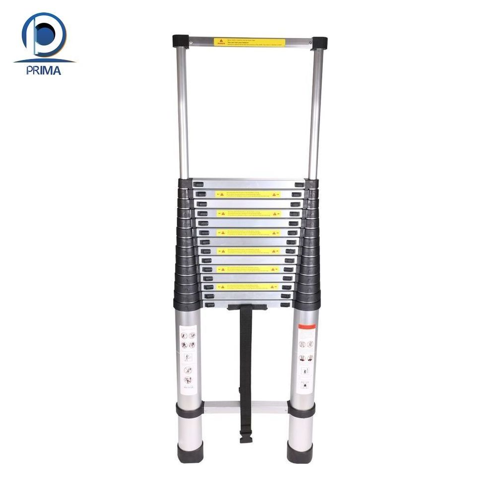 CBDMART Modern Design Aluminium Ladder Aluminium Folding Stairs Compact Folding Ladder