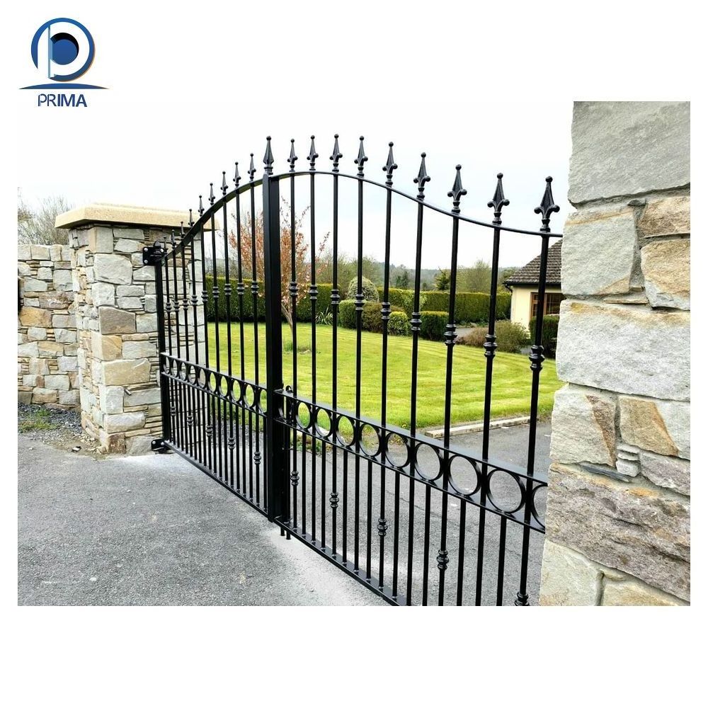 CBDMART Simple Iron Gate Grill Designs  Iron Door Wrought Iron Gate Metal Ornaments For Decoration