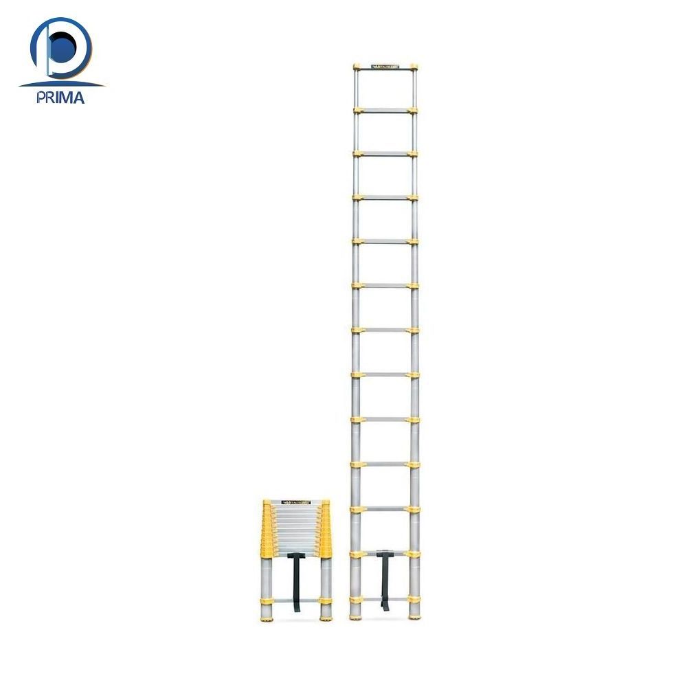 CBDMART Modern Design Aluminium Ladder Aluminium Folding Stairs Compact Folding Ladder