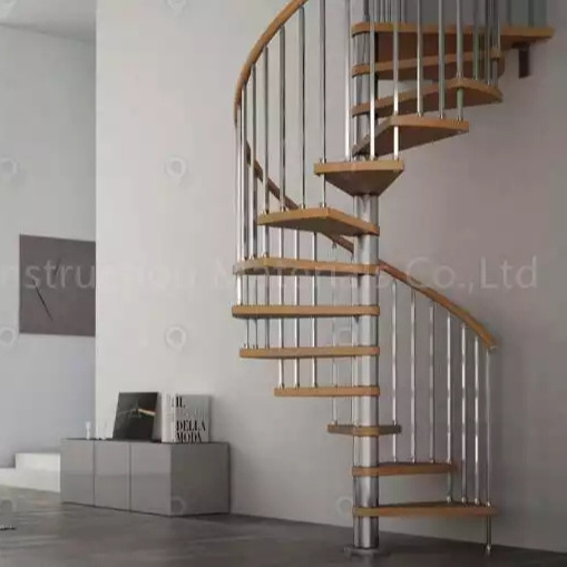 2022 New Design Metal Cast Iron New Design Stainless Steel Structure Second Hand Used Glass For Sale Spiral Staircase