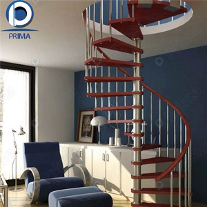 Prima Metal Steel Stair Carbon Stainless Steel Spiral Staircase   Customized Design Outdoor