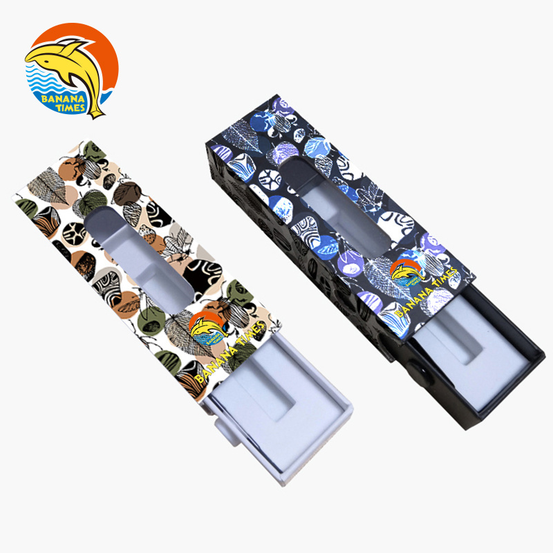 Canada Custom Package Child Resistant Proof 0.5ml 1ml 510 Slide Childproof Safe Button Lock Drawer paper Box