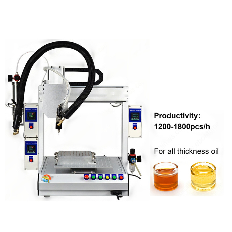 Factory Direct Fully automatic thick oil filling machine liquid vial filling and capping machine for syringe/510 Device