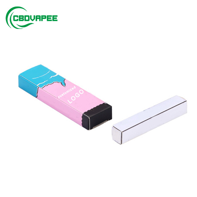 Customized logo printed 0.5ml 1ml 2ml thick oil disposable cartridge pen packaging paper boxes