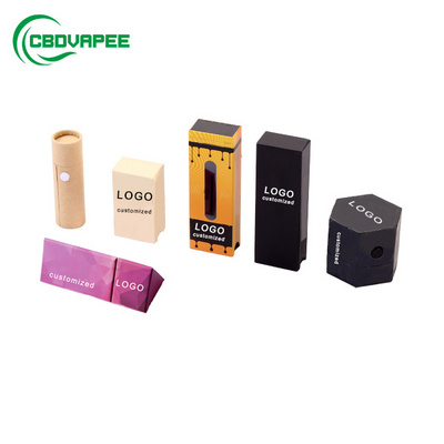 Custom Printing Logo 0.5ml 1ml 2ml Water Proof thread paper box Custom 1ml disposable Packaging Boxes for cartridge