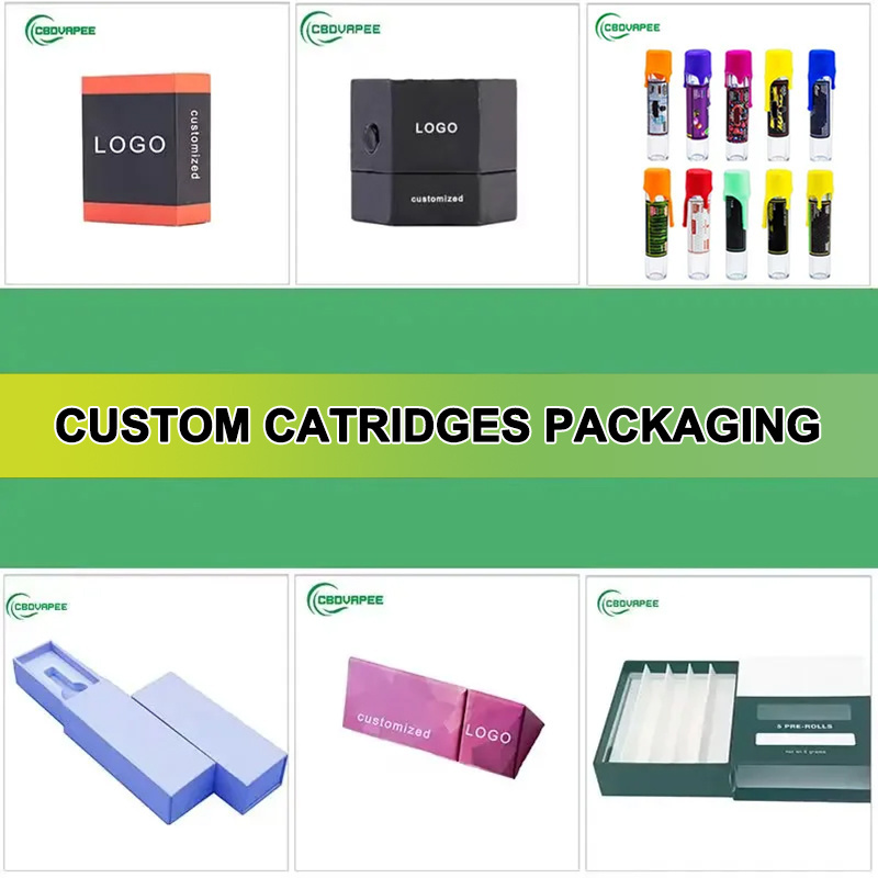 OEM empty Packwood Paper Packaging 1g disposable pen package packing box