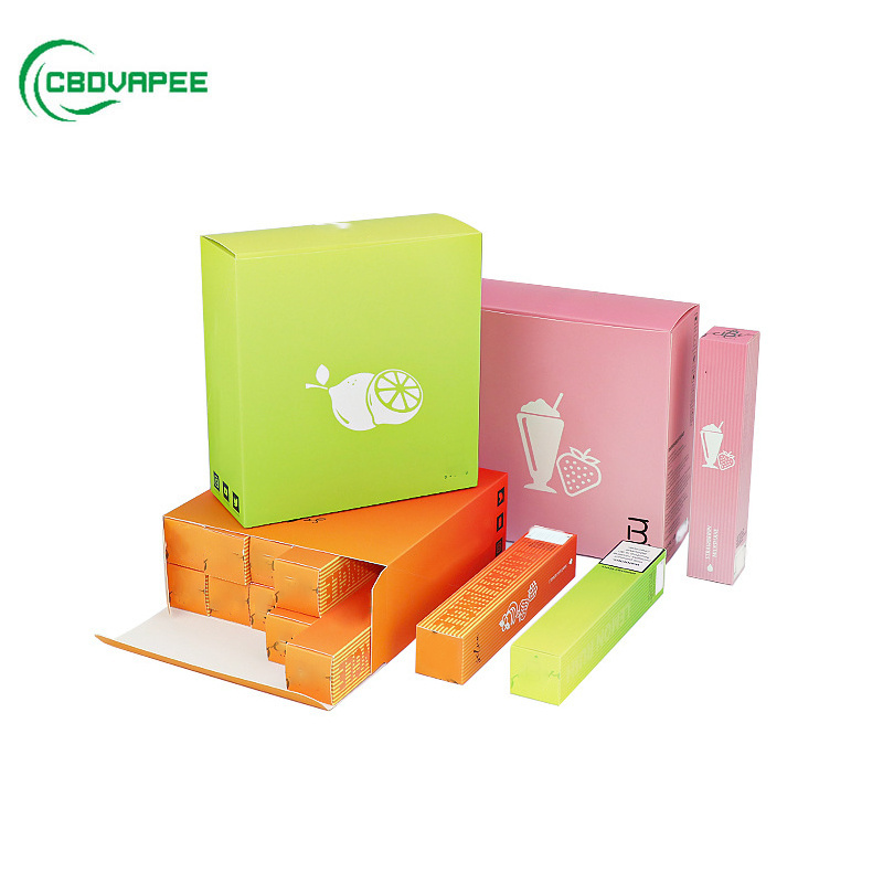 Customized logo 0.5ml 1ml 2ml Disposable Cartridge Packaging box with foam Insert