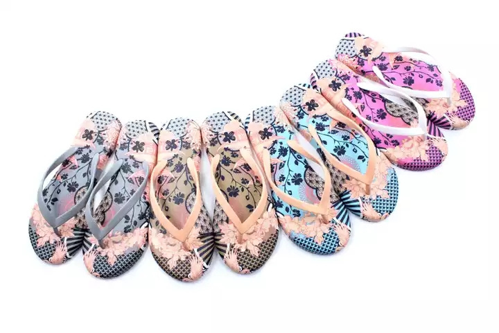 2022 Promotional Custom Footwear Pvc Ipanema Slippers Women Flower Flip Flops