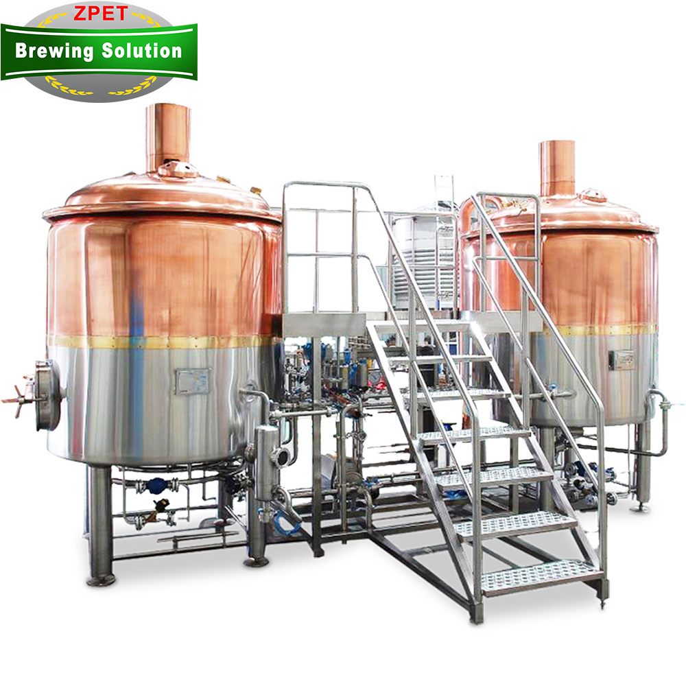 1000L turnkey brewing system red copper bar craft beer brewery equipment brewery machine for sale