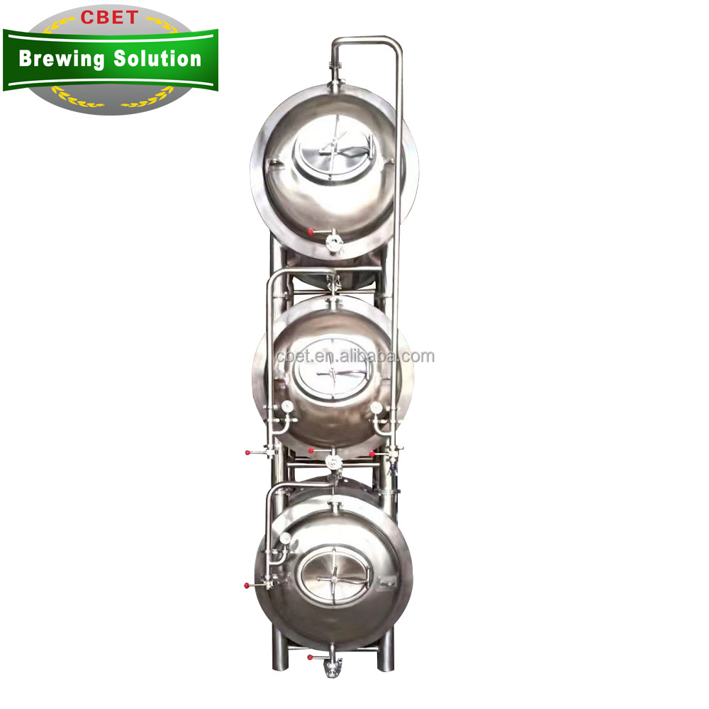 Glycol Cooling Water Dimple Jacketed 1000L Beer Serving Tank Stainless Steel 1000 Liters Brite Tank/Unitank For Sale