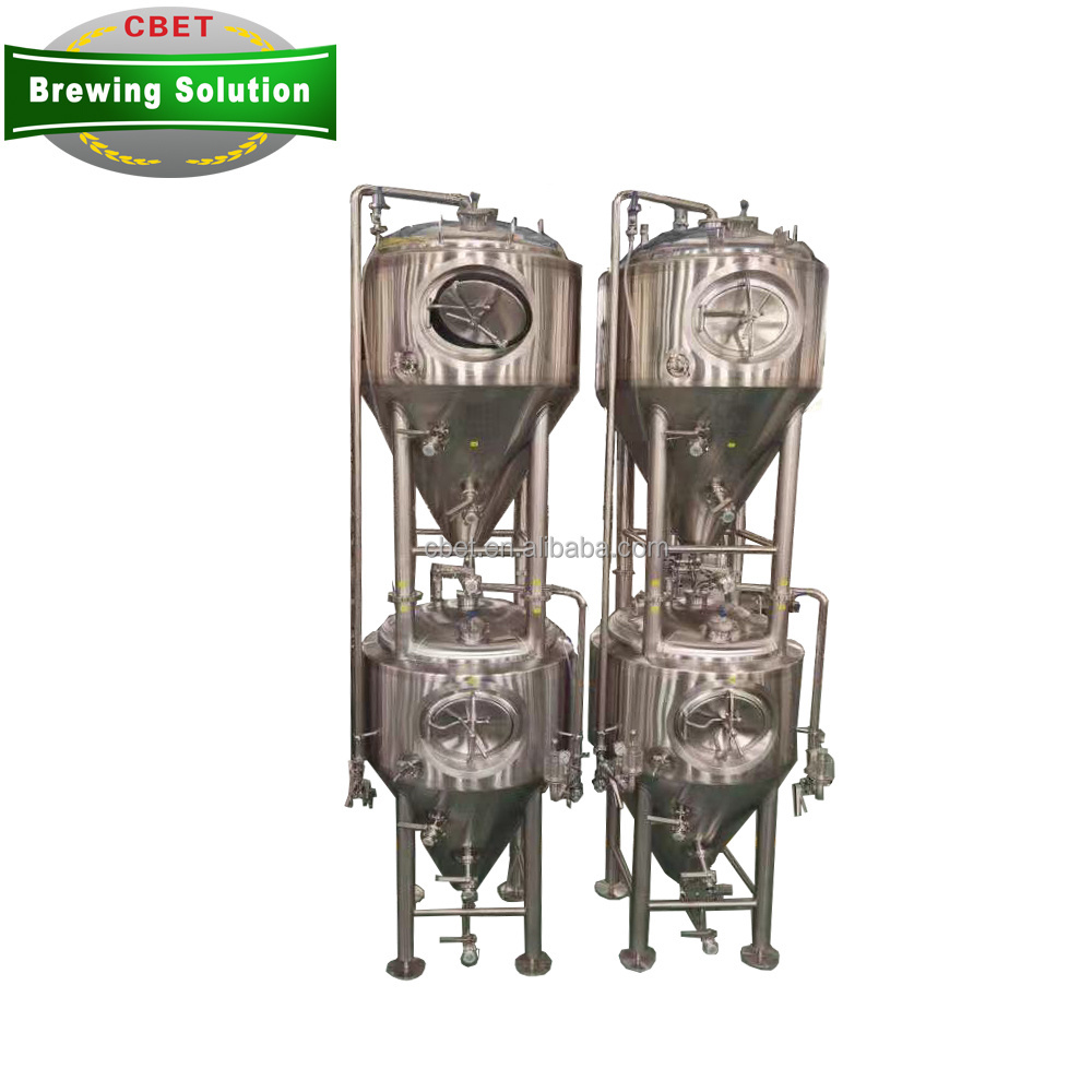 Glycol Cooling Water Dimple Jacketed 1000L Beer Serving Tank Stainless Steel 1000 Liters Brite Tank/Unitank For Sale