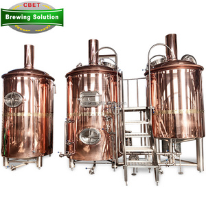 200L 300L 500L 800L 1000L 1500L 2000L mini brewery equipment Red copper beer making machine craft beer machine for sale