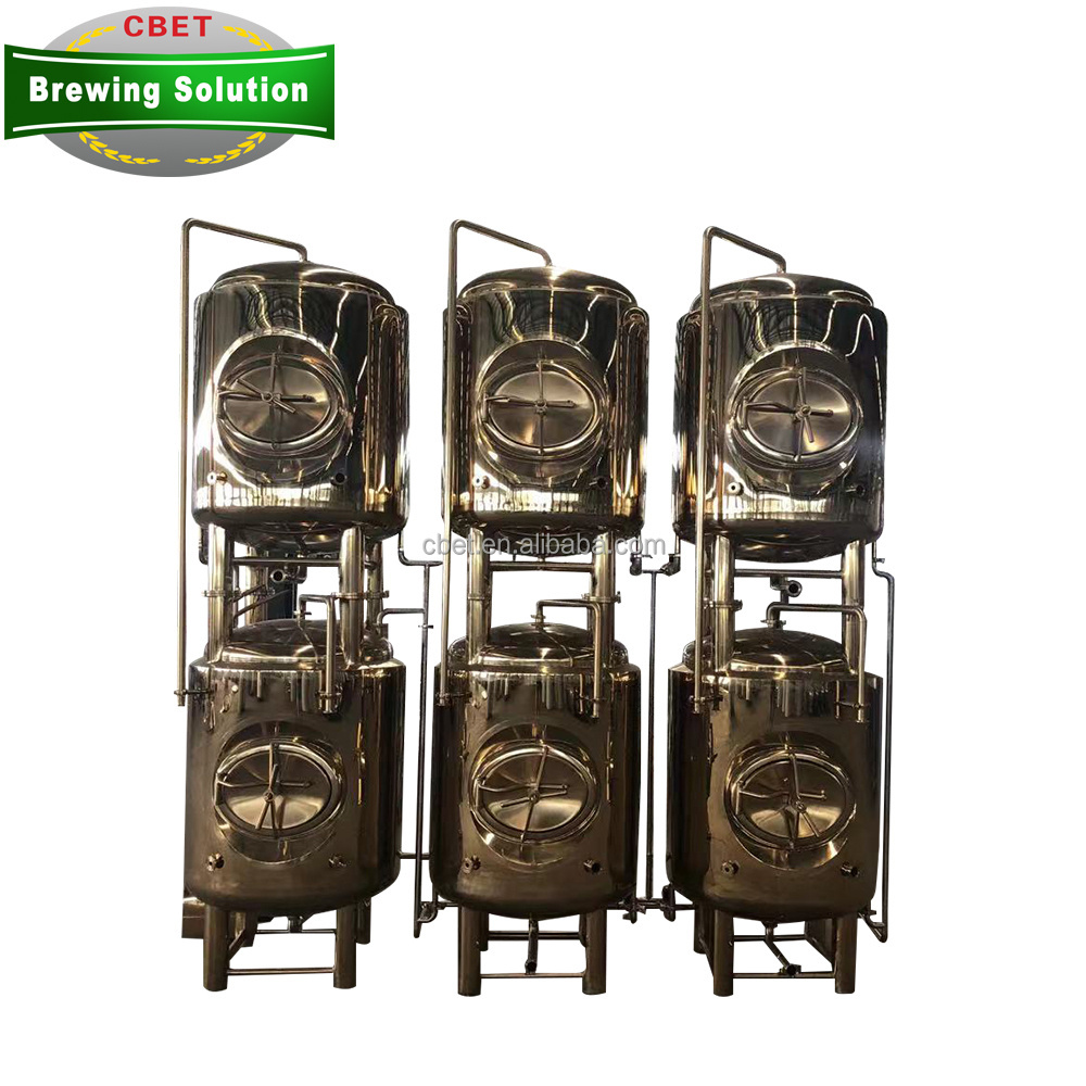 Glycol Cooling Water Dimple Jacketed 1000L Beer Serving Tank Stainless Steel 1000 Liters Brite Tank/Unitank For Sale