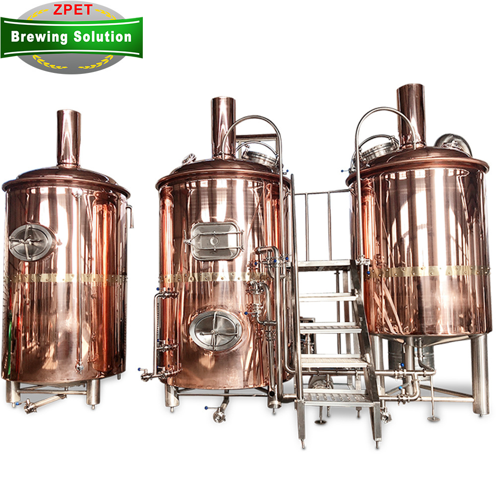 1000L turnkey brewing system red copper bar craft beer brewery equipment brewery machine for sale