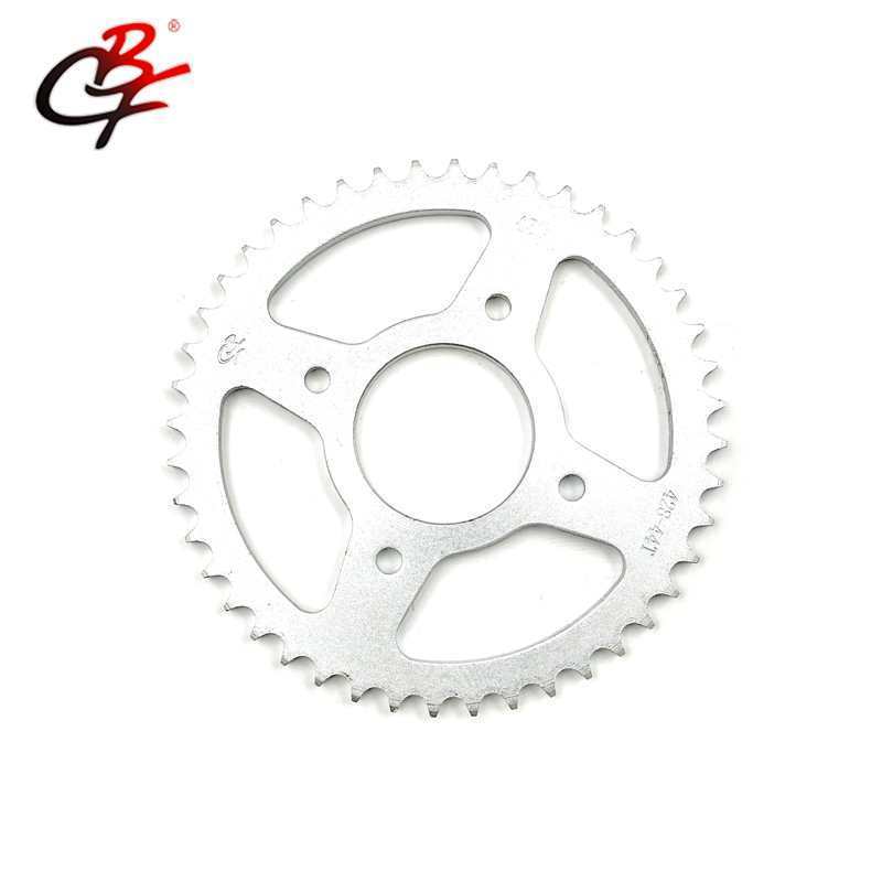 Customized 45 Mn steel chain sprocket kits for motorcycle SUZUKI GIXXER 150